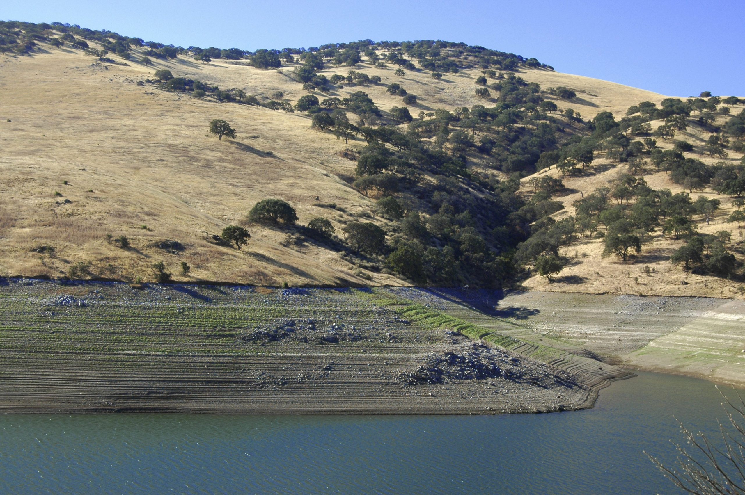 A depleted reservoir in California.  It&rsquo;s estimate drought has cost the state $2.2 billion. Photo: Thinkstock
