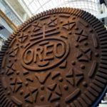 Mondelez’s brands in Canada include Oreo cookies, which marked their 100th anniversary with this giant replica unveiled in 2012 in Toronto. (CNW Group/Kraft Canada)
