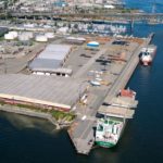 Western Stevedoring’s Lynnterm Terminal, shown here, is now the subject of a feasibility study as the possible site of a new export terminal for Prairie grain. (Colin Jewell photo courtesy Port Metro Vancouver)
