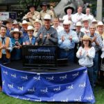 TMX Group, shown here closing the TSX for the day at a Calgary Stampede event in 2012, has announced plans for AgriClear, a new online sales platform for cattle marketing. (CNW Group/TMX)
