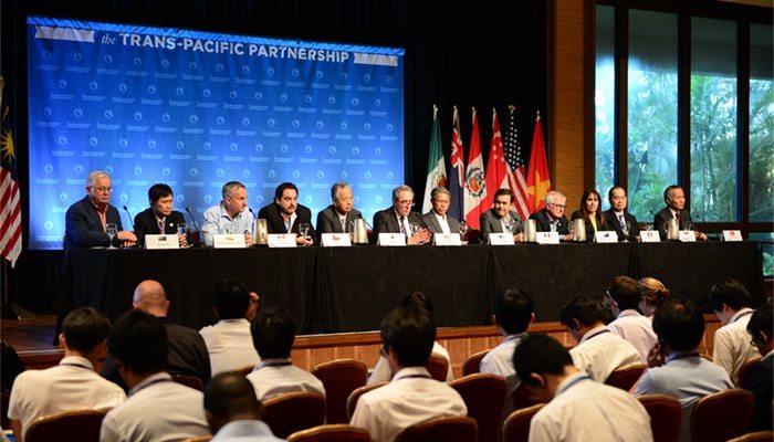 TPP trade ministers, shown here in July in Maui, have meetings in Atlanta on Wednesday and Thursday. (USTR.gov)
