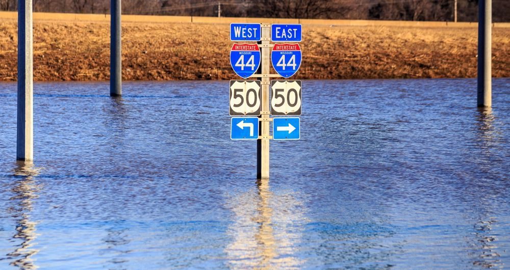 Overland flooding in Missouri on Jan. 1. (Steve Zumwalt photo courtesy FEMA)
