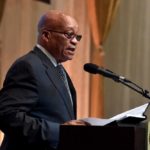 A bill allowing state expropriations of South African farmland now goes to President Jacob Zuma, shown here Wednesday at Africa Day celebrations in Cape Town, for his signature. (South African Government GCIS photo via Flickr)