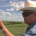 Boyd Anderson, shown here in a video recounting his life in ranching in southwestern Saskatchewan, died this week at age 96. (GrandpaBoyd.com)
