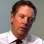 Former deputy U.S. Trade Representative (USTR) Robert Lighthizer, shown here in 2007, is President Donald Trump’s pick for the USTR job. (Dole Institute of Politics via YouTube)
