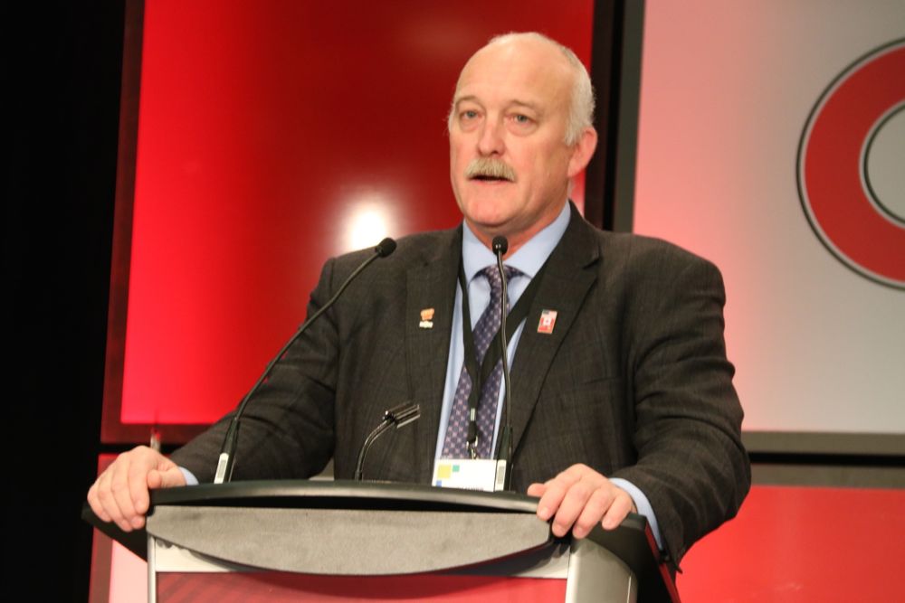 Keith Currie was acclaimed to a second term as OFA president at the organization&rsquo;s annual meeting Nov. 20-21 in Toronto. (John Greig photo)
