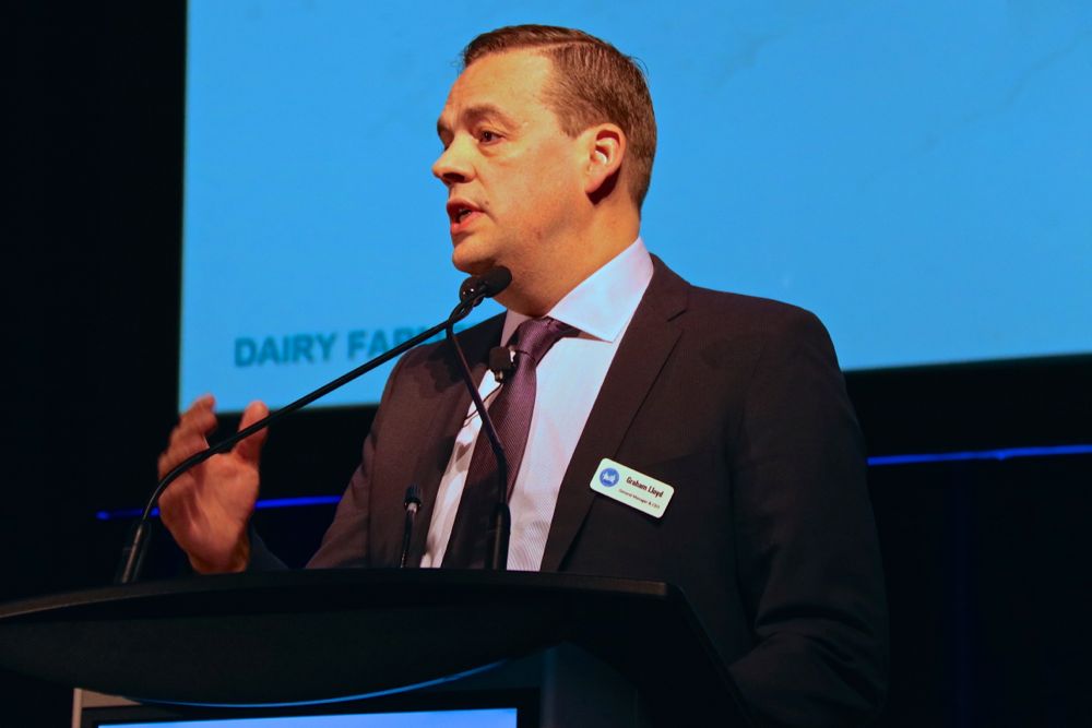 Dairy Farmers of Ontario CEO Graham Lloyd says dairy marketing activities need to show that they can build the market for milk. (John Greig photo)
