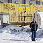 Country Guide in 2014 profiled Milligan Biofuels, whose Foam Lake, Sask. facility is shown here with the company’s first executive manager, local farmer Zenneth Faye. (Photo for Country Guide by Carol’s Photography)
