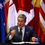 Canada’s International Trade Minister Francois-Phillippe Champagne goes in to sign the Trans-Pacific Partnership (TPP) trade deal on March 8 in Santiago, Chile. (Photo: Reuters/Ivan Alvarado)