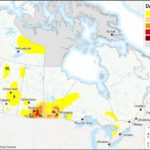Canadian drought conditions at March 31, 2018. (Drought Monitor map, Agr.gc.ca)
