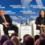 The arrest in Vancouver of Huawei chief financial officer Meng Wanzhou, shown here with Russian President Vladimir Putin at an investment forum in Moscow in October 2014, has further dampened hopes of revived commodity flows between the U.S. and China. (File photo: Reuters/Alexander Bibik)
