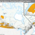 Agriculture and Agri-Food Canada’s map of deferral-designated areas for the 2018 tax year as of Oct. 25, 2018. (Agr.gc.ca)