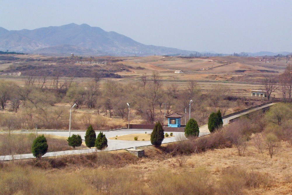 A view of the “Bridge of No Return” from the South Korean side of the DMZ between North and South Korea. (Bob Hilscher/iStock/Getty Images)
