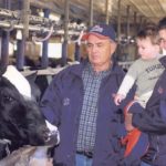 Bloyce Thompson, shown here at right with father Guy and son Taylor, is Prince Edward Island’s new agriculture minister. (EastsideHolsteins.com)
