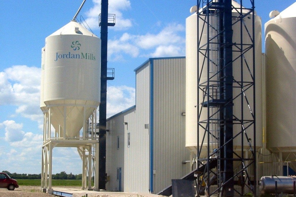Delmar Commodities’ Jordan Mills soybean crush plant at Roland, Man., about 25 km north of Winkler. (DelmarCommodities.com)