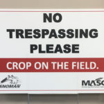 Snoman will be posting signs like this along trails as volunteer capacity and weather allow.