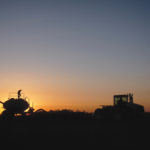 This is hands down one of my favourite farm photos. As with most, I just happened to be in the right place at the right time. I was out for an evening walk with our dog and as the sun was setting my husband stopped to make sure he had enough canola seed and fertilizer to finish the field he was working in that night. The light was magical and the cool spring air was still and rich with the scent of freshly worked soil. This photo evokes so much emotion. It speaks to the dedication and determination it takes to farm, and to the advancements we are fortunate to have compared with our ancestors. To how my life has been enriched by living here, being a part of our family farm and this amazing industry.