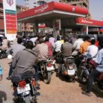 Motorcyclists queue for fuel at a station in Khartoum on Feb. 10, 2020.(Photo: Reuters/Mohamed Nureldin Abdallah)