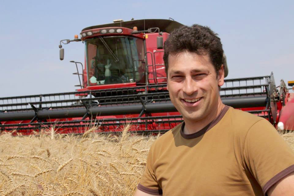 Dean Harder farms near Lowe Farm, Manitoba.