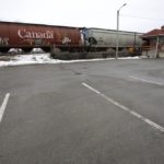 An idle CN train is parked next to an empty Via Rail commuter station at Trenton, Ont. on Feb. 25, 2020. (Photo: Reuters/Chris Helgren)