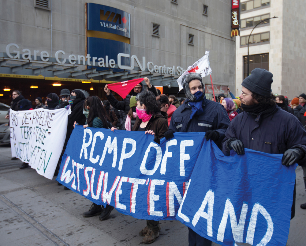 Protesters have caused rail shipping disruption which is beginning to result in critical shortages. 