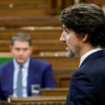 Prime Minister Justin Trudeau speaks in the House of Commons on April 20, 2020. (Photo: Reuters/Blair Gable)