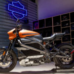 The all-electric Harley-Davidson LiveWire is front and centre for the company. This motor- cycle goes about its business quietly and efficiently – not to mention being emission free. The LiveWire is a stripped-down, bare-essentials sport bike.