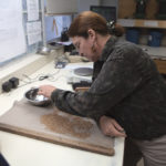 Grain companies are trying to balance safety with legal rights to see grain being graded during the COVID-19 pandemic. Seen here is a file photo of grain grading at the Alliance Grain Terminal in Vancouver.