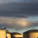 Crude oil tanks at Kinder Morgan’s Sherwood Park, Alta. terminal on Nov. 14, 2016. Soyoil, a bellwether for canola, is closely connected to world crude oil prices.