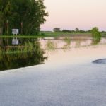 Water fills low areas and across the highway at the main Manitoba Beef and Forage Initiatives site west of Brookdale July 1.