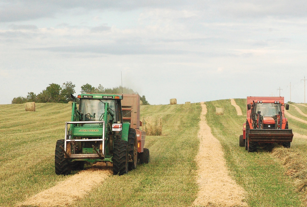 Farmers are finding a mixed bag during first-cut hay harvest.