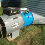 A direct-fired system using an NAD fan with supplemental heating (in this case, propane). Researchers were surprised to find direct systems were not as efficient as indirect ones.