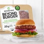 Beyond Meat’s ‘latest iteration’ of its Beyond Burger gets to carry a Made in Canada label. (Photo courtesy Beyond Meat via Globe Newswire)
