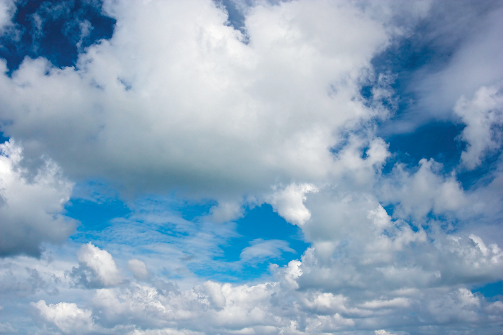 Cloud droplets are small enough to fall at a rate of about a centimetre per second,  so it doesn’t take much of an updraft to keep them airborne. 