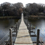 The Souris Swinging Bridge is the community’s most famous feature.