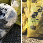 Cleanfarms is piloting a program to recycle twine and grain bags, pictured here at a collection site in the RM of Grey.