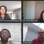 Annemieke Farenhorst hosts University of Manitoba researchers Emma McGeough, Doug Cattani and Francis Zvomuya in a webinar explaining their intermediate wheatgrass study on October 21.