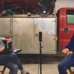 Kelly Dobson (right) speaks to the virtual Advancing Women in Agriculture Conference on November 24, joined by friend Brent Van Koughnet.