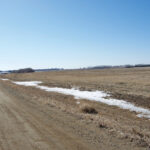 ABOVE: Little snow remains on fields near Brandon in mid-March.