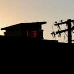 A thermometer reads 113 F (45 C) on June 27 at Portland, Oregon.