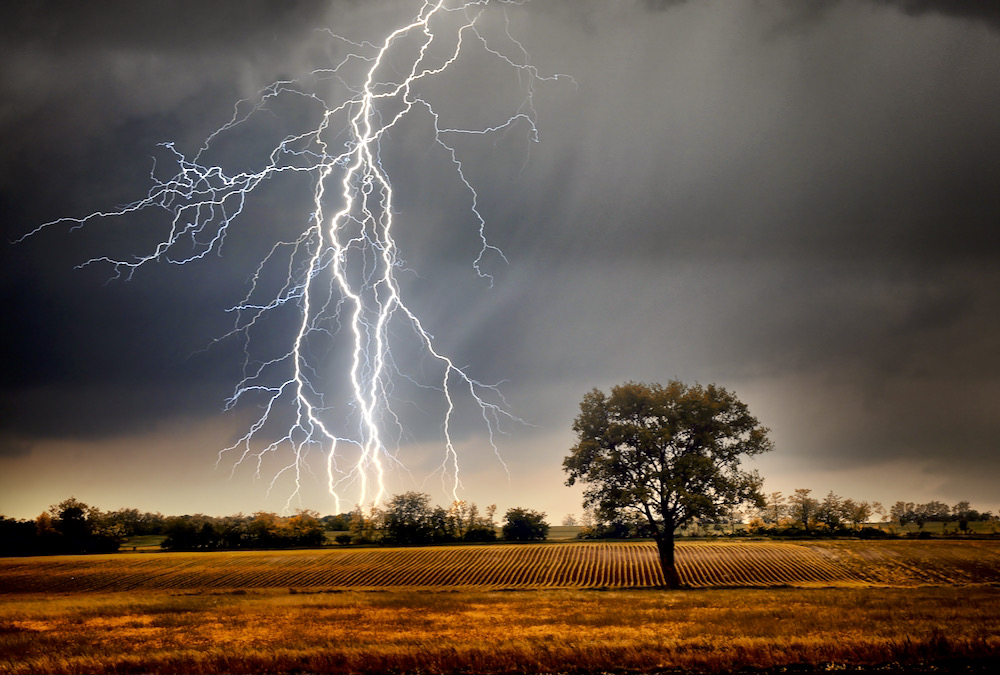 As far as safety is concerned, there is no truly safe place from lightning if you get caught outdoors.