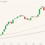 CBOT December 2021 oats (candlesticks) with 20-, 50- and 100-day moving averages (yellow, brown and black lines). (Barchart)