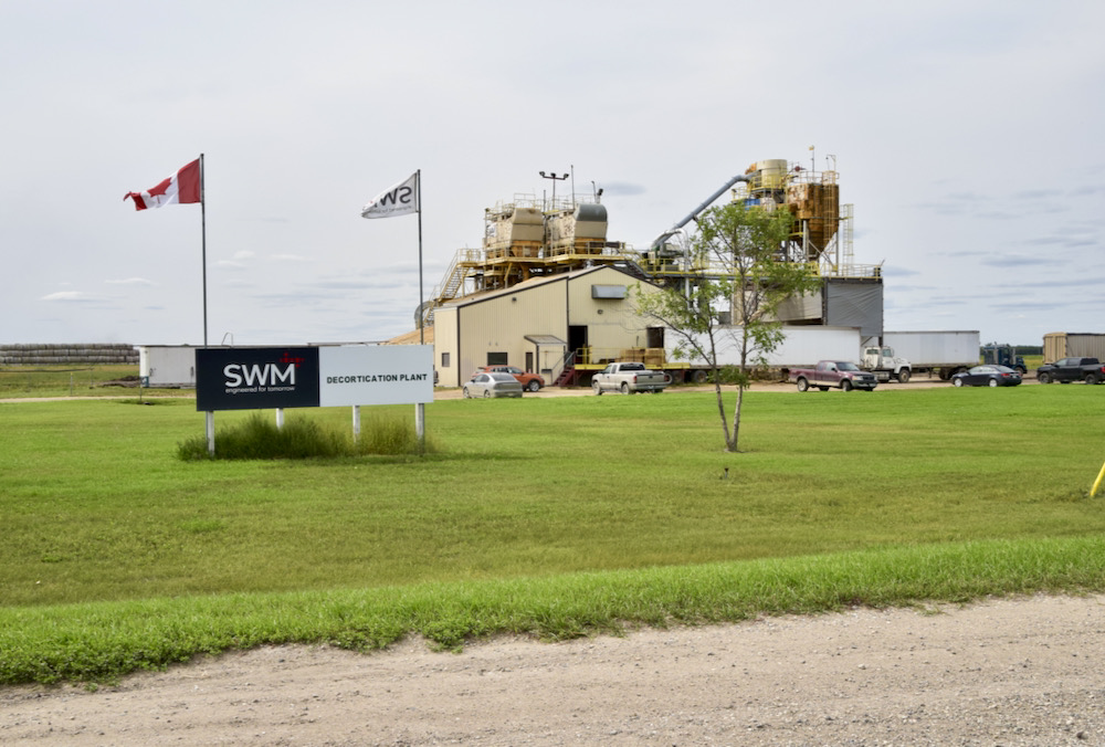 SWM’s flax-processing facility near Carman.
