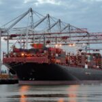 File photo of a container vessel being unloaded at a U.K. port. (Sterling750/iStock/Getty Images)
