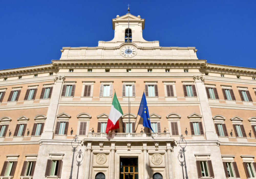 Montecitorio, house of italian parliament, Rome. Italy.  Photo: masterlu/iStock/Getty Images Plus
