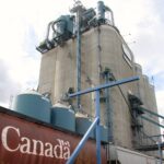Viterra's Agassiz grain elevator between Winkler and Morden.