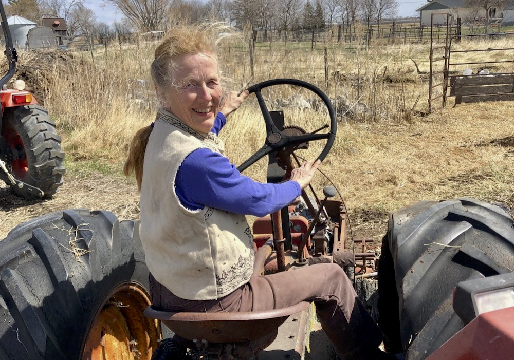 Judy Swain on her farm near New Bothwell in May 2021.