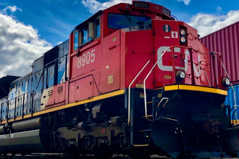 File photo of a CN locomotive in Winnipeg. (Dave Bedard photo)
