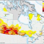 Canadian Drought Monitor map of drought conditions and intensity in Canada at Nov. 30, 2021. (AAFC)
