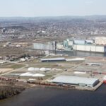Keefer Terminal (foreground) at the Port of Thunder Bay. (PortOfThunderBay.ca)
